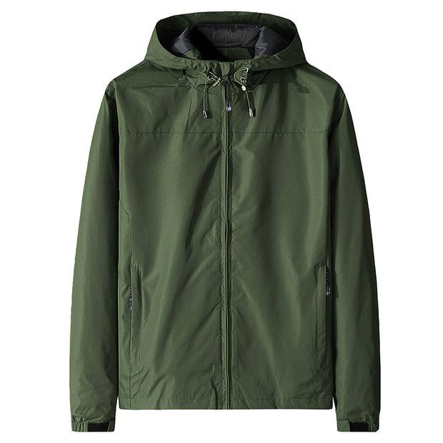 Herren Windjacke mit Kapuze und Reißverschluss - Elvan