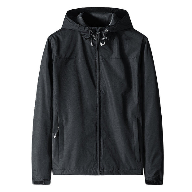 Herren Windjacke mit Kapuze und Reißverschluss - Elvan