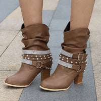 Goldie - Bottes avec Strass et Boucle