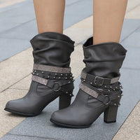 Goldie - Bottes avec Strass et Boucle