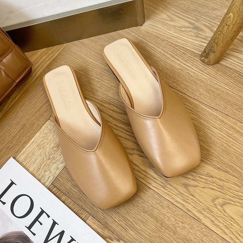 Elegante Damen-Slipper mit quadratischer Spitze - Fiorella