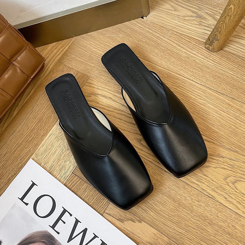 Elegante Damen-Slipper mit quadratischer Spitze - Fiorella