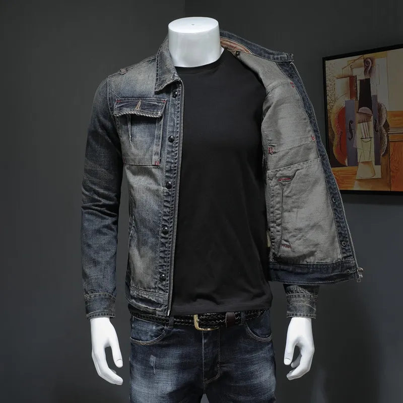 Legere Herren-Jeansjacke für den Frühling - Roberto