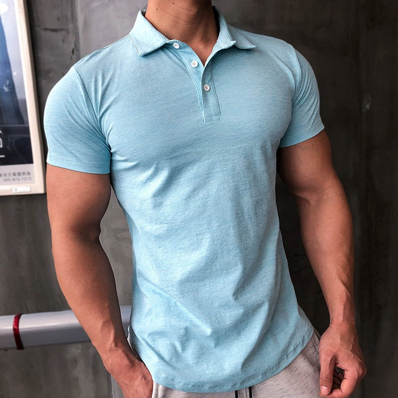 Herren-Poloshirt aus Stretch-Baumwolle in schmaler Passform - Bruno