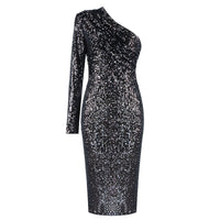 Damen Paillettenkleid mit asymmetrischem Effekt - Vanessa
