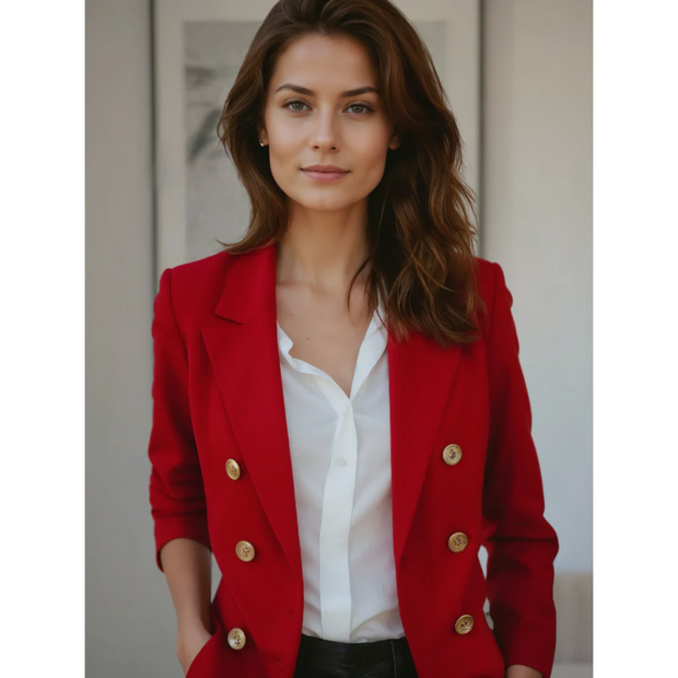 Vanessa - Blazer de luxe élégant en coton pour femme