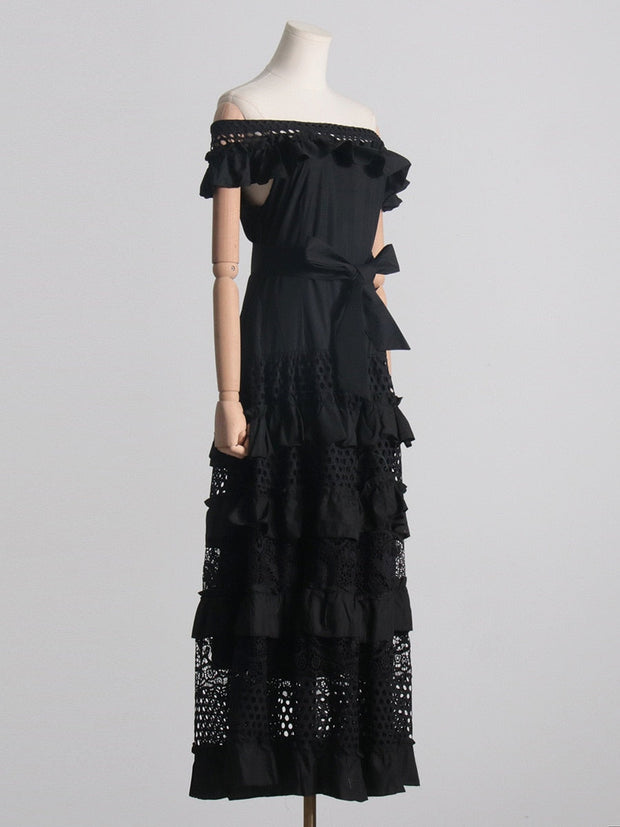 Vassanya - Robe longue à volants