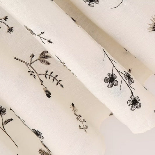 Ensemble 2 pièces crème à imprimé floral - Liora