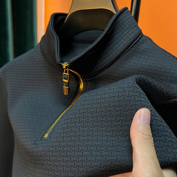 Nero - Pull à col roulé et manches longues pour homme