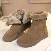 Winterstiefeletten mit Wildledereffekt - Gialysa