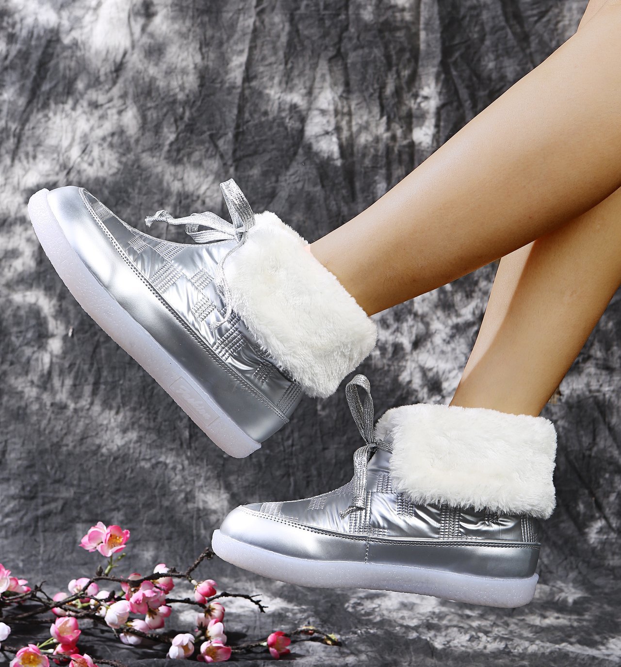 Winterstiefel mit Steppeffekt für Damen - Yalinne