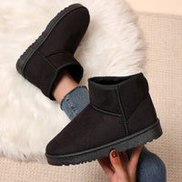 Damen Winterstiefel aus Wildleder mit Pelzfutter - Lety