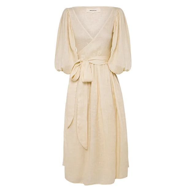 Natalie - Robe de dame à manches bouffantes