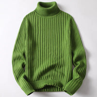 Sander - Rollkragenpullover Mann Uni & Gestreift