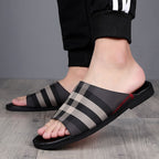 Lässige karierte Herren-Sandalen mit Anti-Rutsch-Design - Bruno
