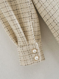 Carole - Manteau pour femmes avec boutons en perles