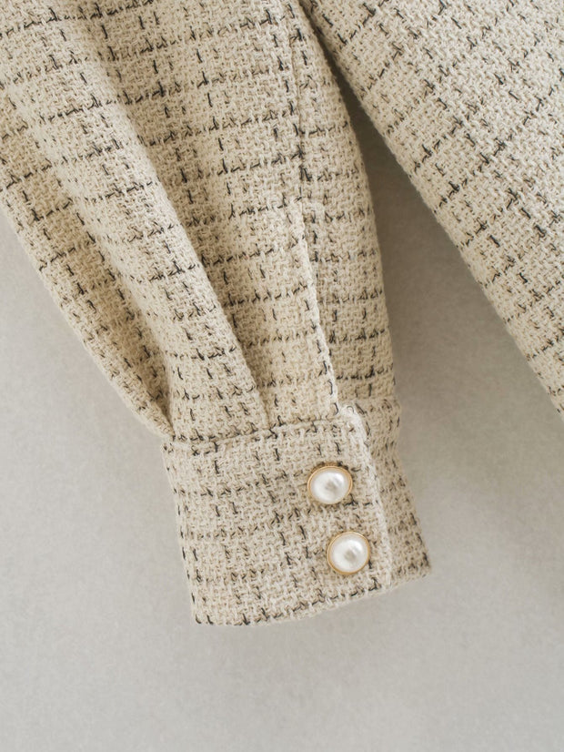 Carole - Manteau pour femmes avec boutons en perles