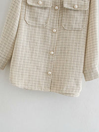 Carole - Manteau pour femmes avec boutons en perles