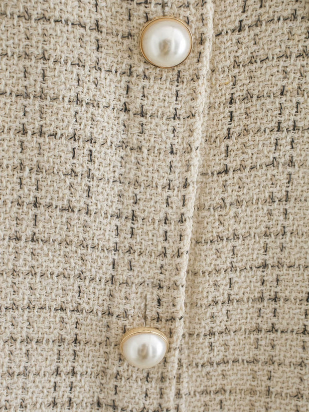 Carole - Manteau pour femmes avec boutons en perles
