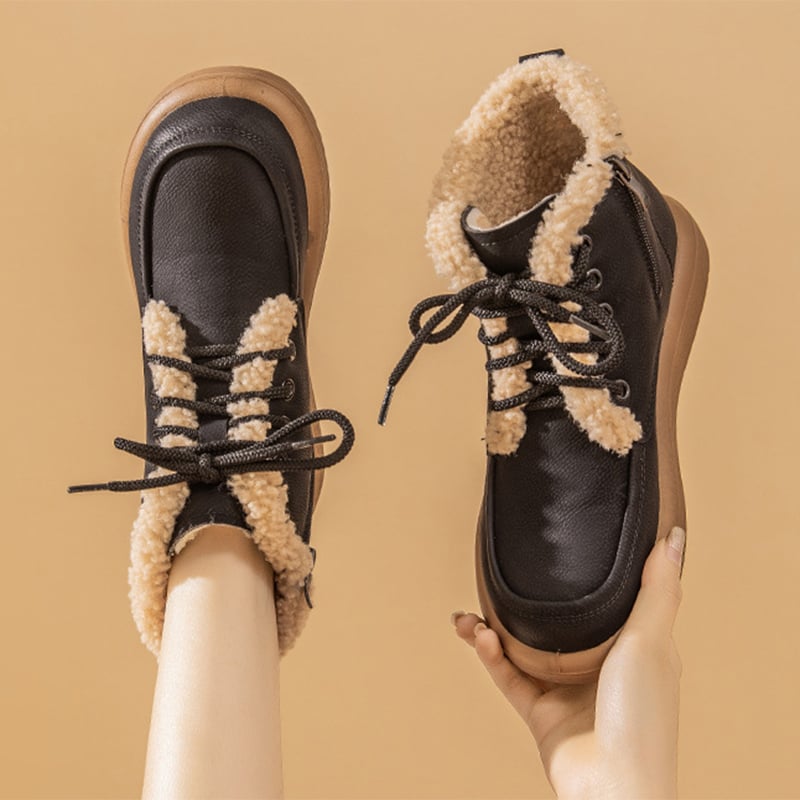 Winterliche Damenstiefelette mit flauschigem Futter - Avenna