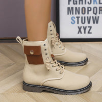 Bottes à lacets de style urbain pour femmes - Naelis