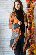 Jenna - Gestreifte Strickjacke mit farbigen Panels