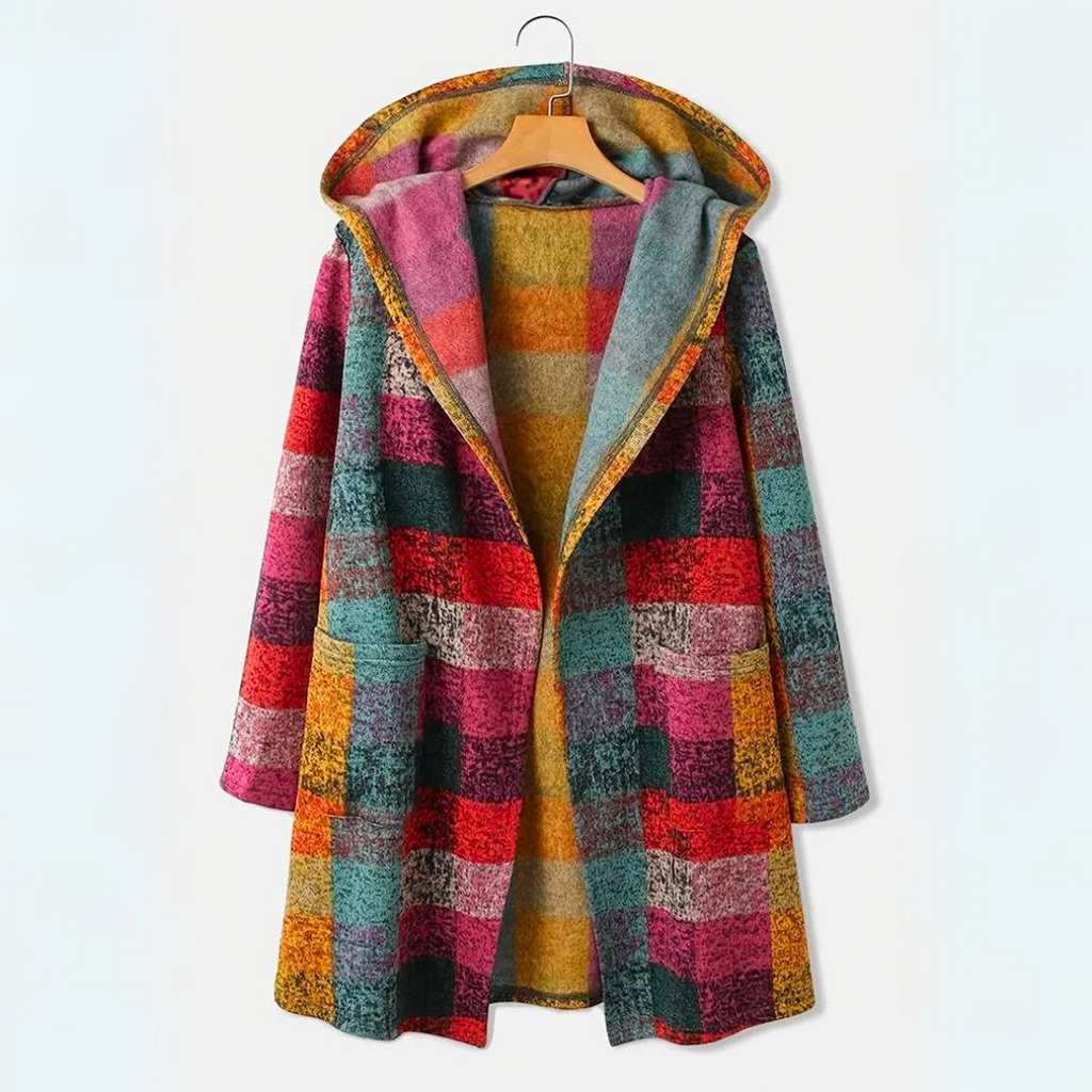Edith - Bunte warme Strickjacke