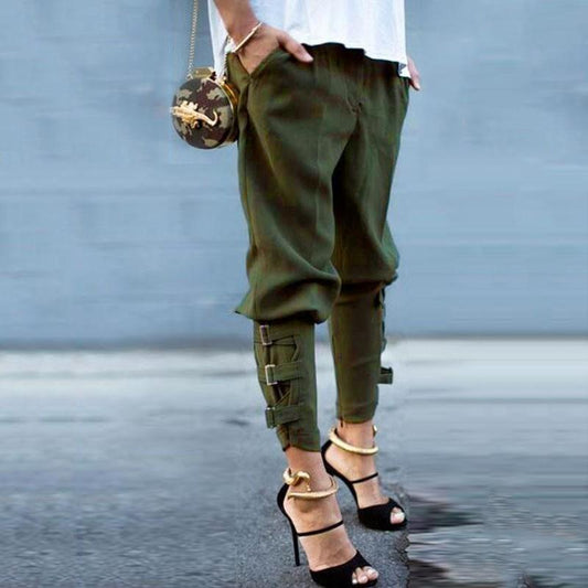 Buckle - Pantalon de harem à manchettes