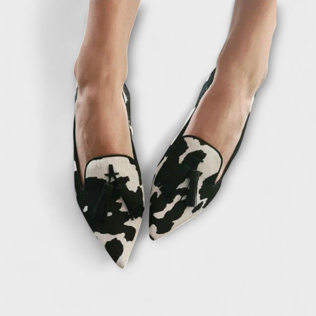 Damen Mokassins Quasten Animalprint elegant - Siena