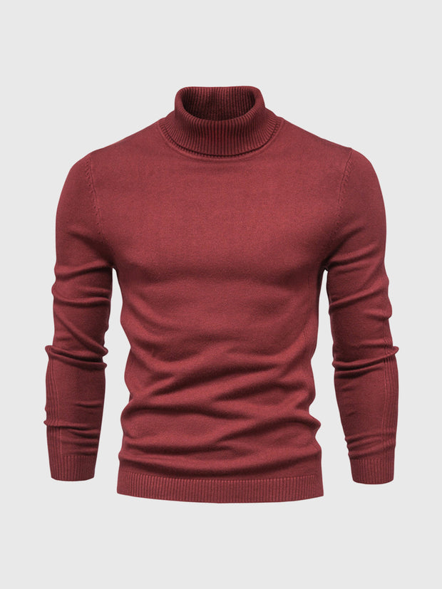 Pull à col roulé pour hommes, lavable