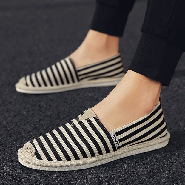 Mocassins en lin respirant pour hommes, style décontracté - Damien