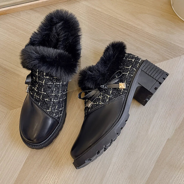 Ariane - Elegante Stiefel mit quadratischem Absatz und Schleife