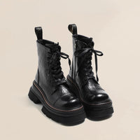Halbhohe Schnürstiefel für Damen - Vianey