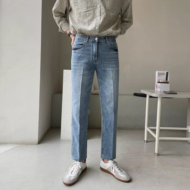 Straight-Jeans mit heller Waschung für Männer - Stellan