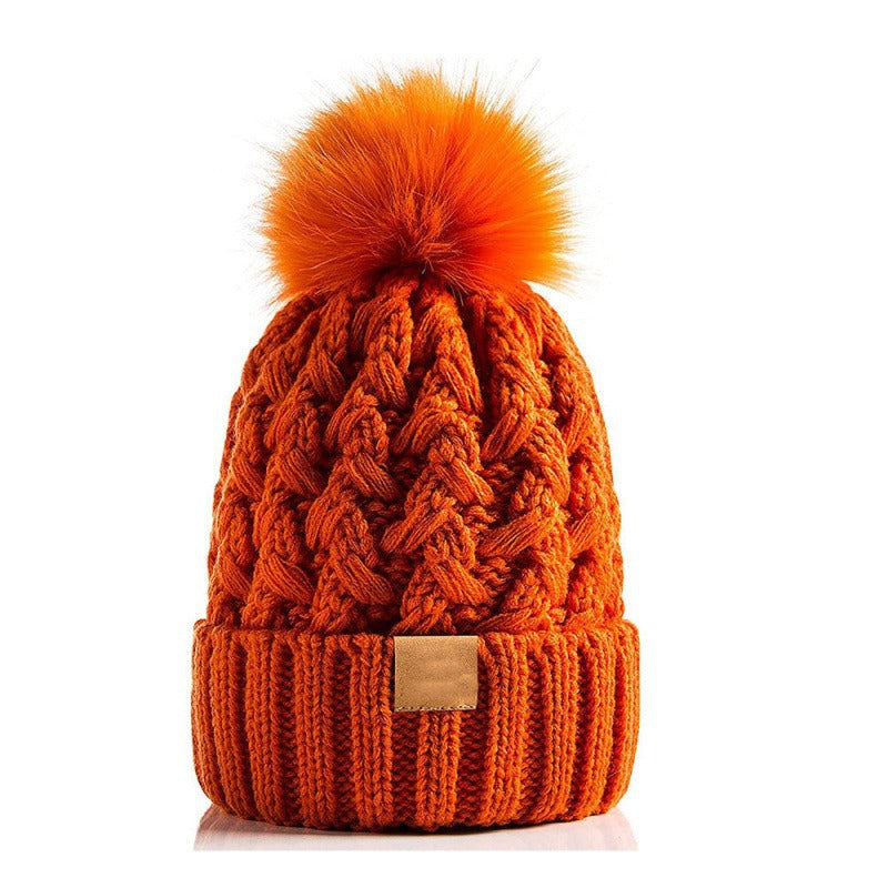 Unisex-Winterstrickmütze mit Bommel - Norel