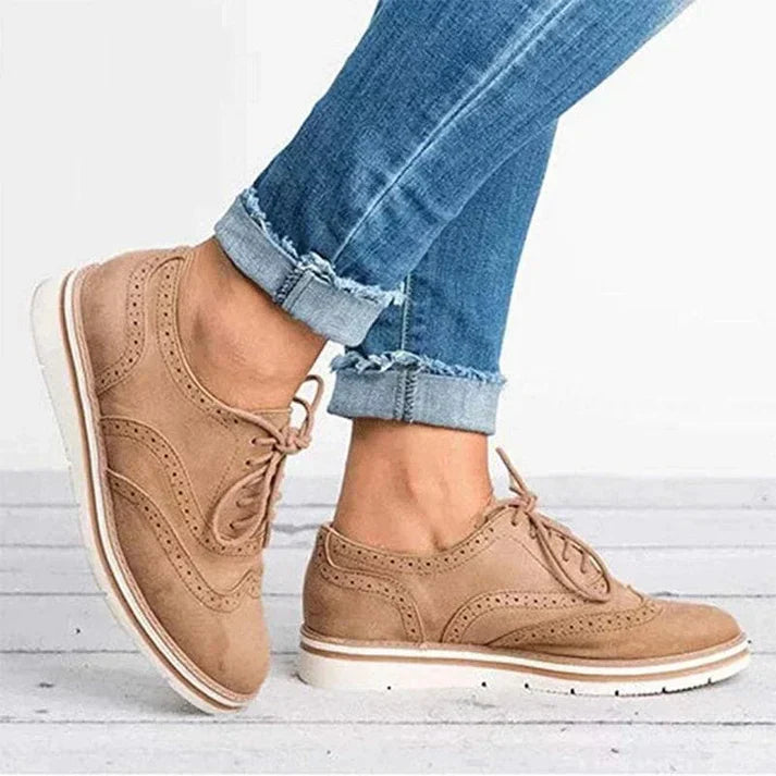 Damen Schnürschuhe veganes Leder zeitlos elegant - Alisa