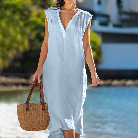 Karolina - Robe avec col en V