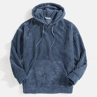 Veste à capuche en velours côtelé de haute qualité pour hommes