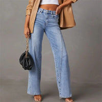 Classique pantalon de loisirs pour femmes - Jambe droite