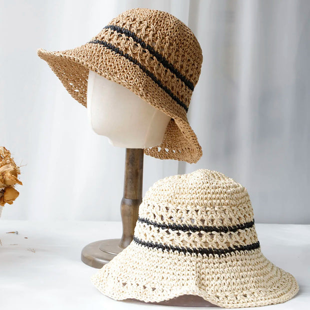 Mode tissée chapeaux d'été parfaits
