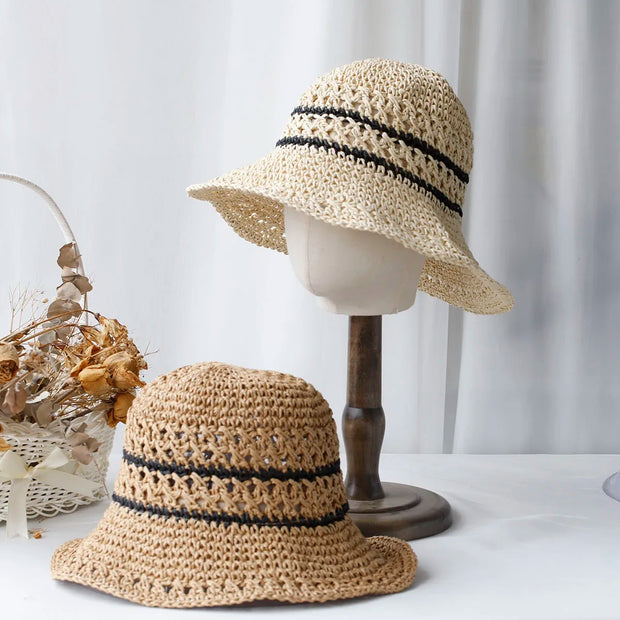 Mode tissée chapeaux d'été parfaits