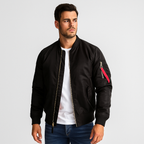 Herren-Bomberjacke mit Frontreißverschluss - Louis