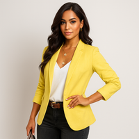Elegant geschnittener Damenblazer mit einem Knopf - Berenice