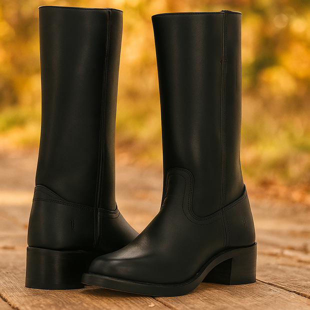 Hohe Damenstiefel im klassischen Stil - Saray