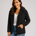 Damen-Fleecejacke mit Kapuze - Yverine