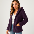 Damen-Fleecejacke mit Kapuze - Yverine