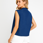 Lässige Jeansweste für Damen - Fiorenne