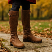 Hohe Reitstiefel für Damen mit stabiler Sohle - Alba