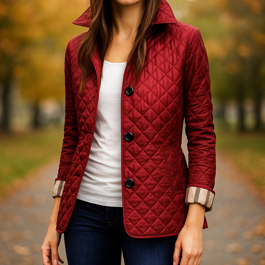 Veste matelassée légère pour femme avec boutons sur le devant - Milika