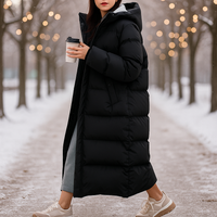 Manteau long d'hiver matelassé en blanc - Mirna